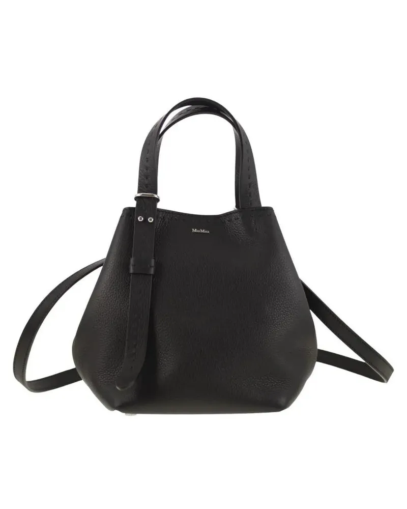 Max Mara Hobo Bags Archetipo7xsv2 - Archetipo Extra Small Leather Bag schwarz Schwarz