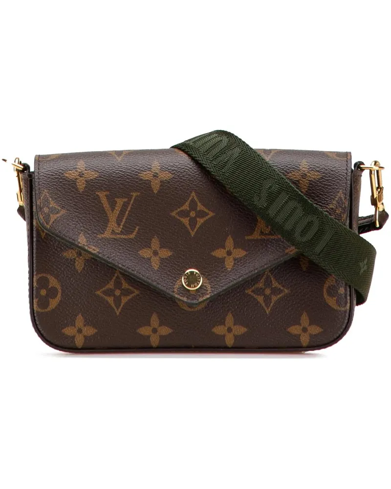 Louis Vuitton Hobo Bags Monogram Felicie Strap And Go braun Braun
