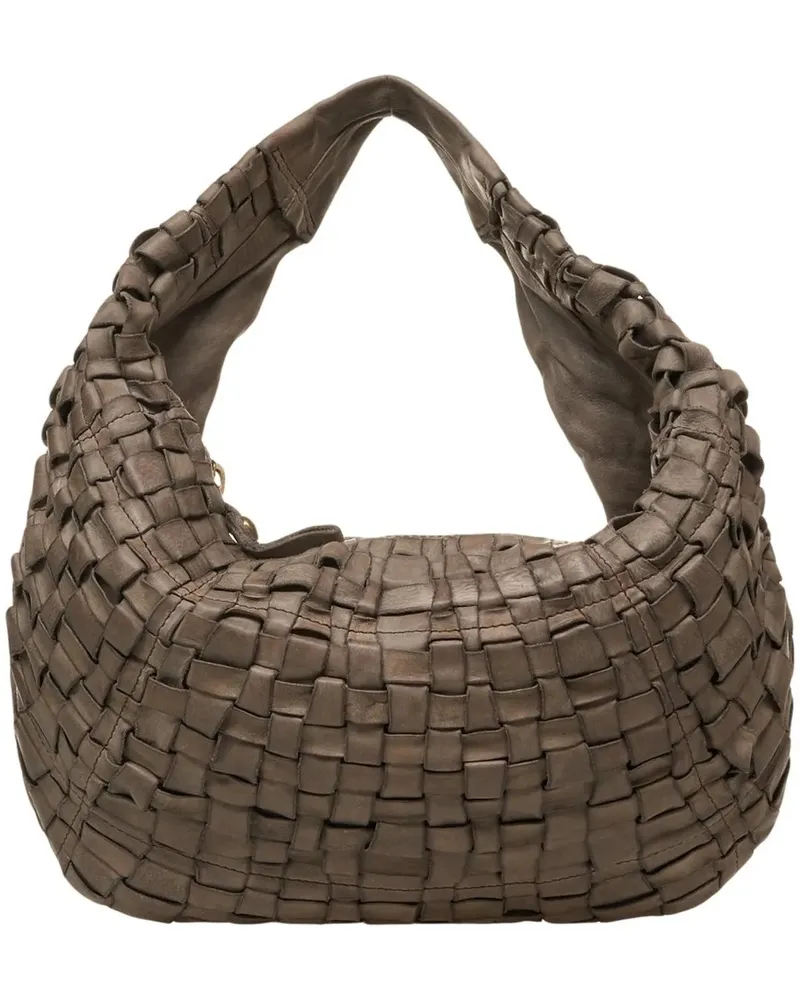 Campomaggi Hobo Bags Smooth leather shoulder bag grün Grün