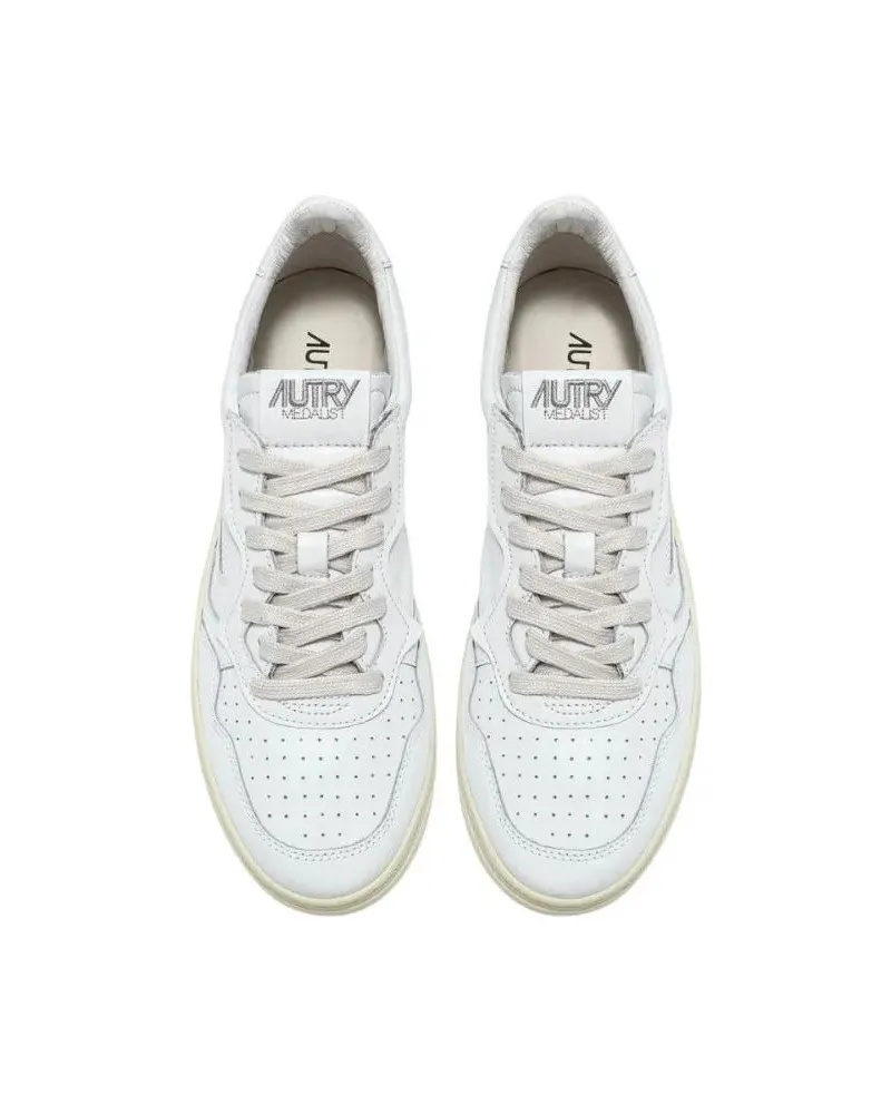 AUTRY Low-Top Sneaker Medalist Low Sneakers In White Leather beige Beige