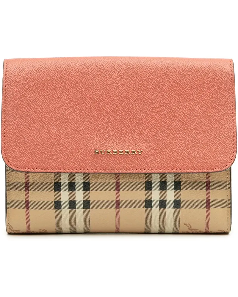 Burberry Hobo Bags Haymarket Check Coated Canvas and Calfskin Loxley braun Braun