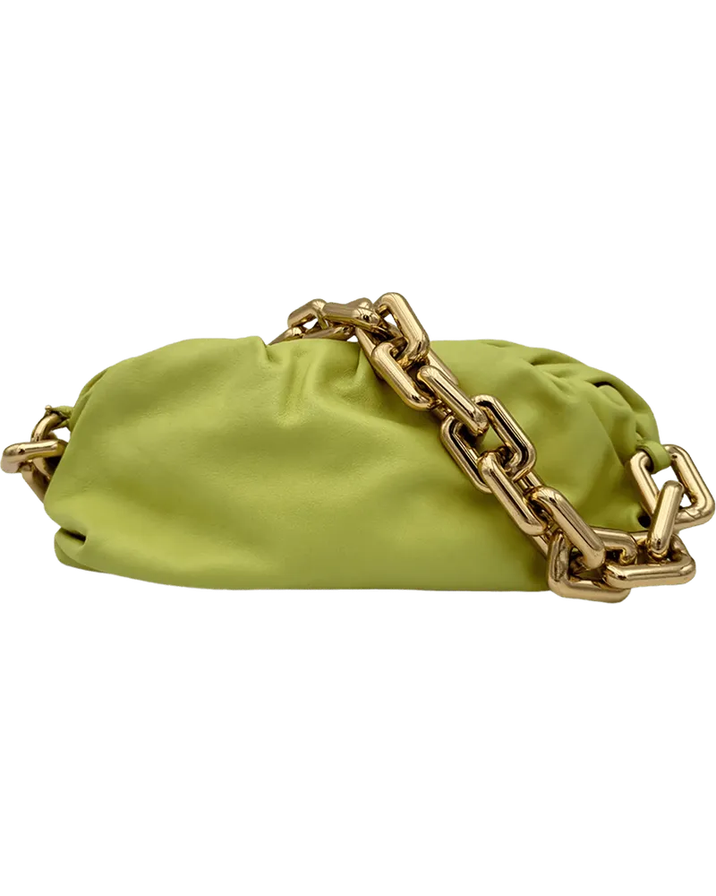 Bottega Veneta Clutches  Pouch Chain - Lemongrass grün Grün
