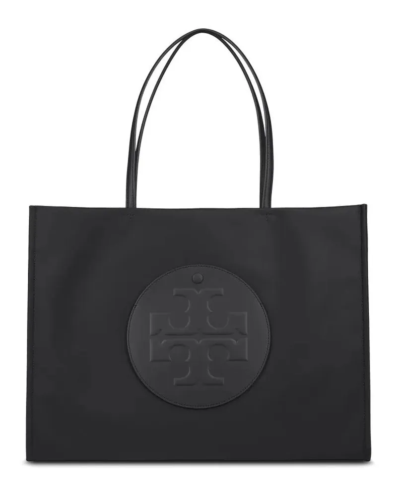 Tory Burch Shopper & Totes Spacious Black Tote With Embossed Logo And Sturdy schwarz Schwarz