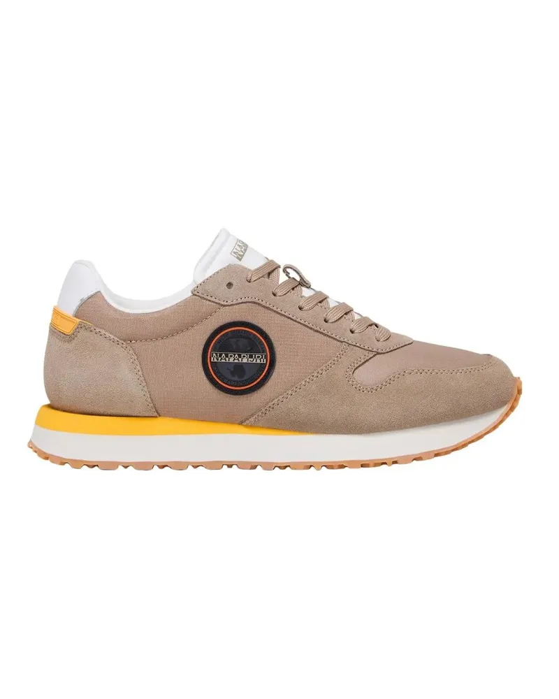 Napapijri Low-Top Sneaker Beige Suede And Technical Fabric Sneakers beige Beige