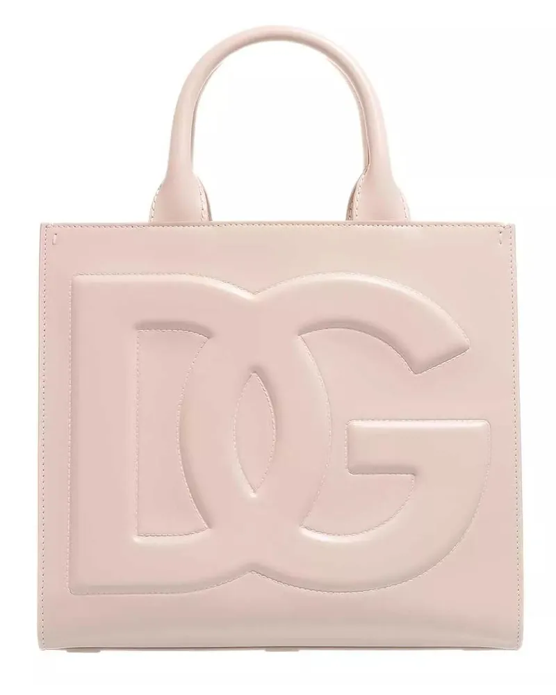 Dolce & Gabbana Tote Handbag With Logo Gold