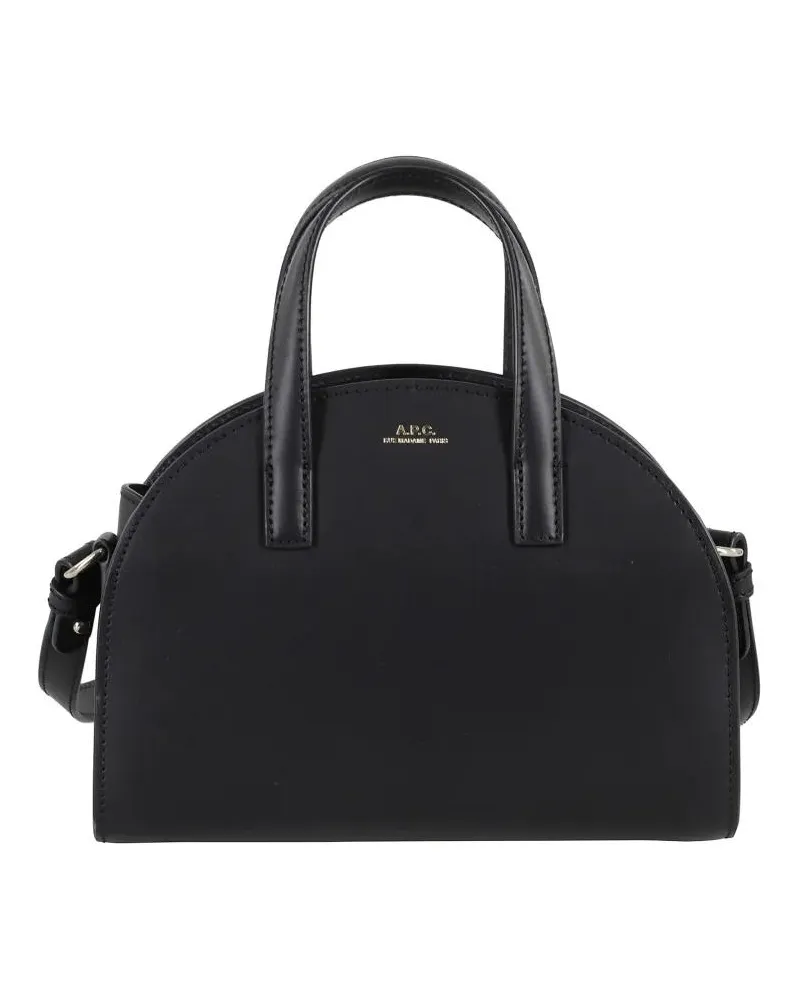 A.P.C. Shopper & Totes Small Rounded Tote Bag schwarz Schwarz