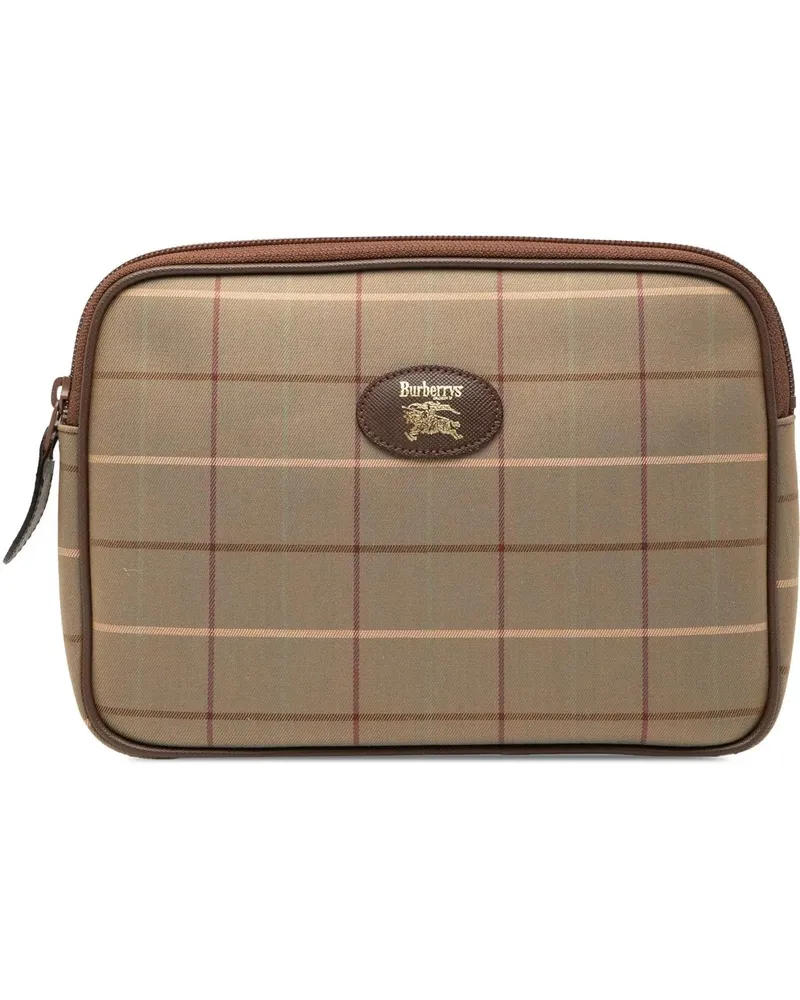 Burberry Clutches Vintage Check Canvas Clutch braun Braun