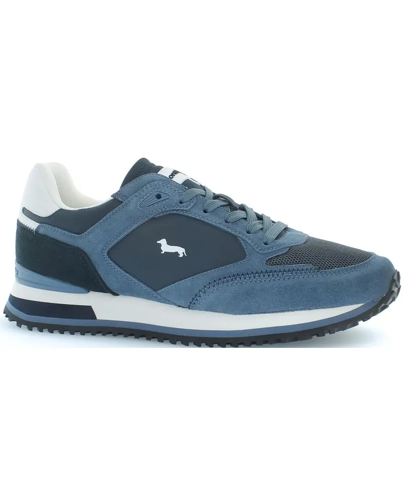 Harmont & Blaine Low-Top Sneaker Dynamic Blue Sneakers With Suede blau Blau