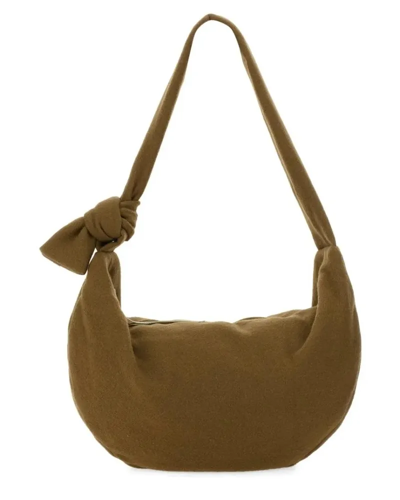 ALYSI Hobo Bags Brown Wool Bag With Unique Knot Detail braun Braun