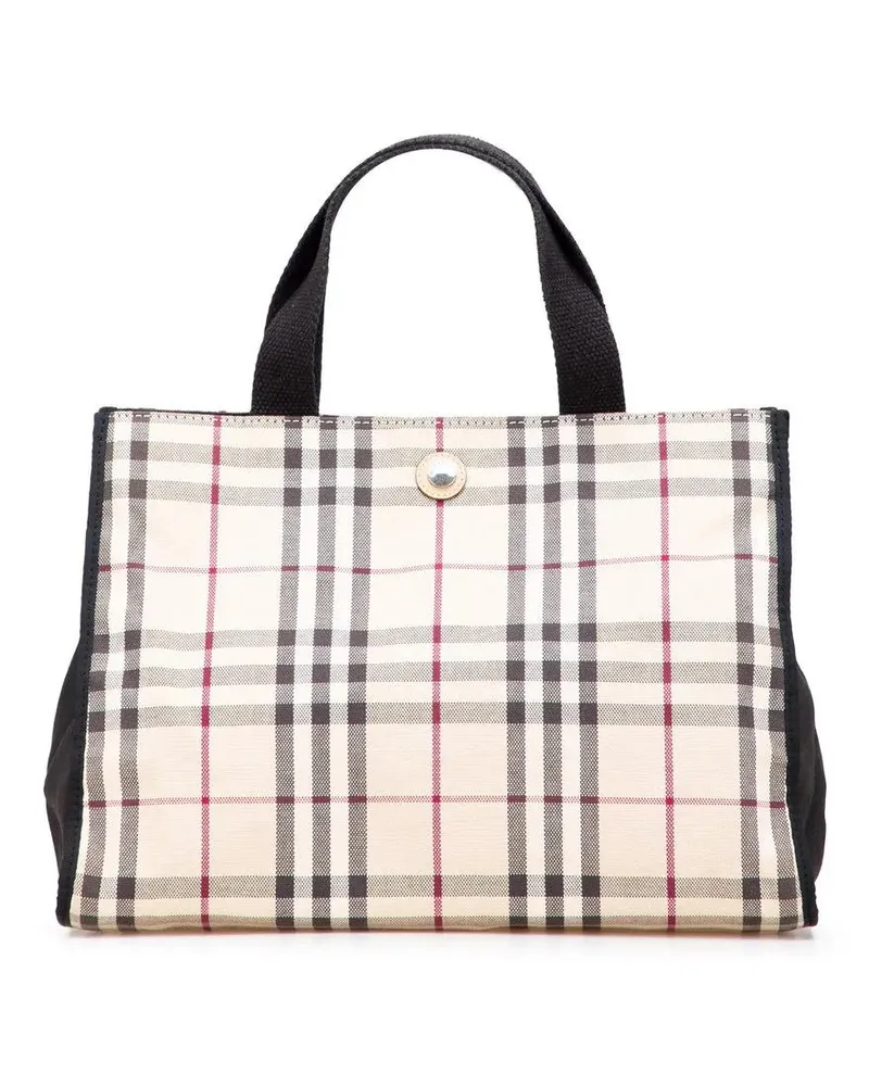 Burberry Shopper House Check Canvas Tote braun Braun