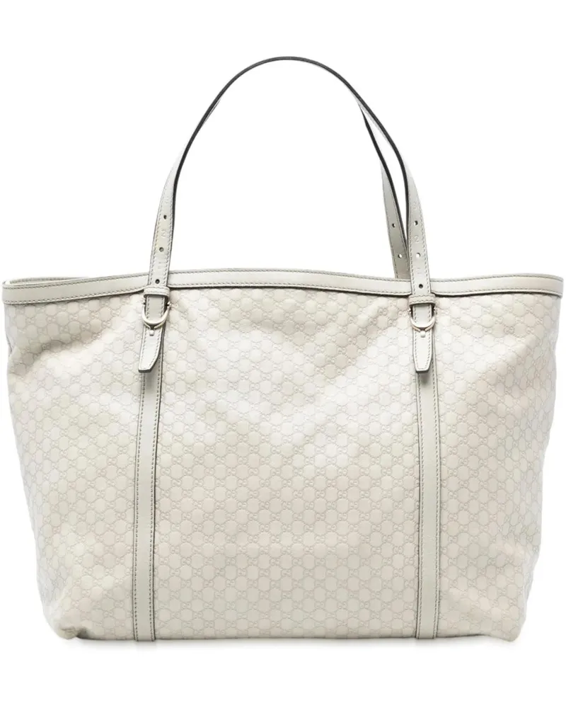 Gucci Shopper Microssima Nice Tote weiß Weiß