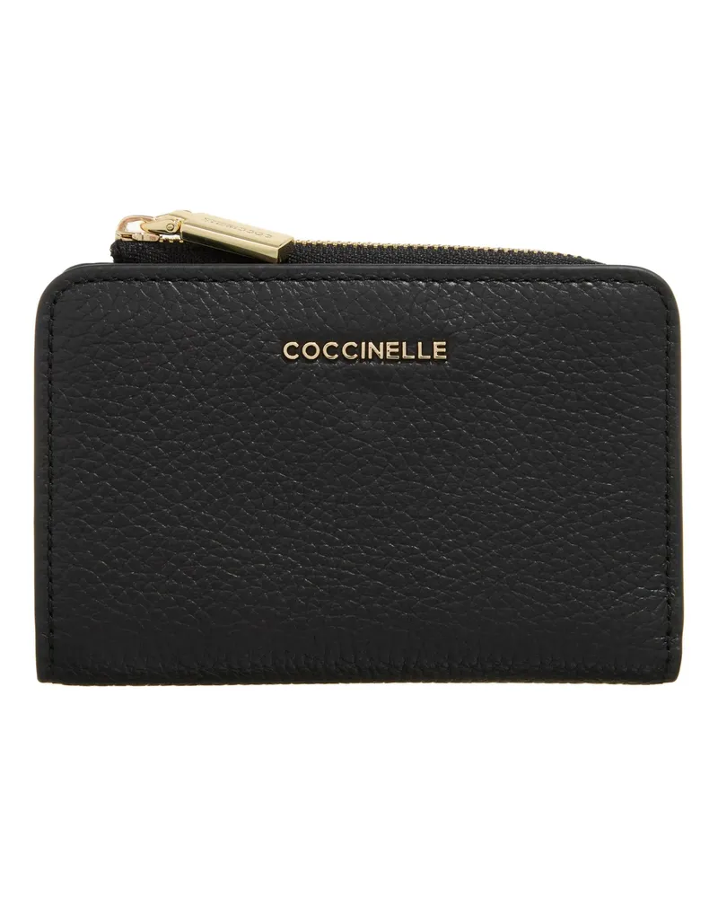 Coccinelle Portemonnaie Metallic Soft schwarz Schwarz