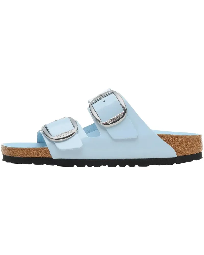 Birkenstock Loafer Ciabatta Arizona Big Buckle Shine Blue Natural Lea blau Blau