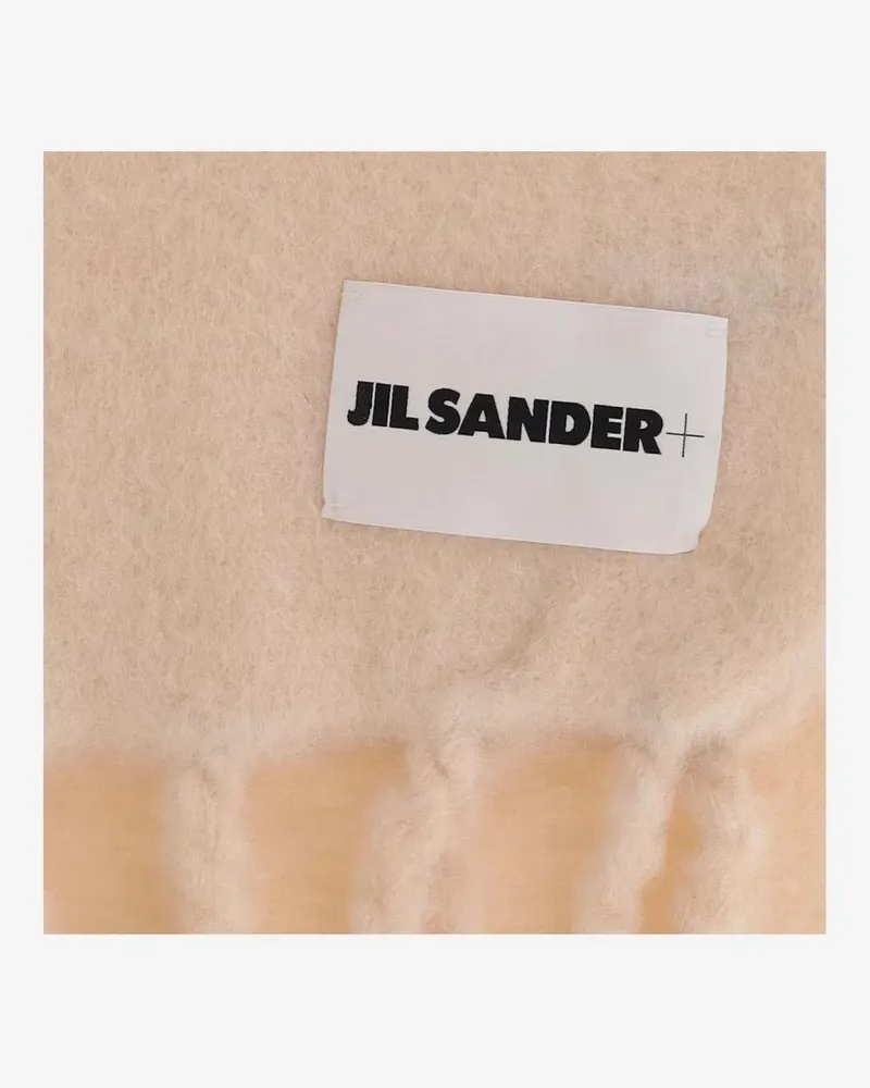 Jil Sander Tücher & Schals Rectangular Wool Blend Scarf beige Beige