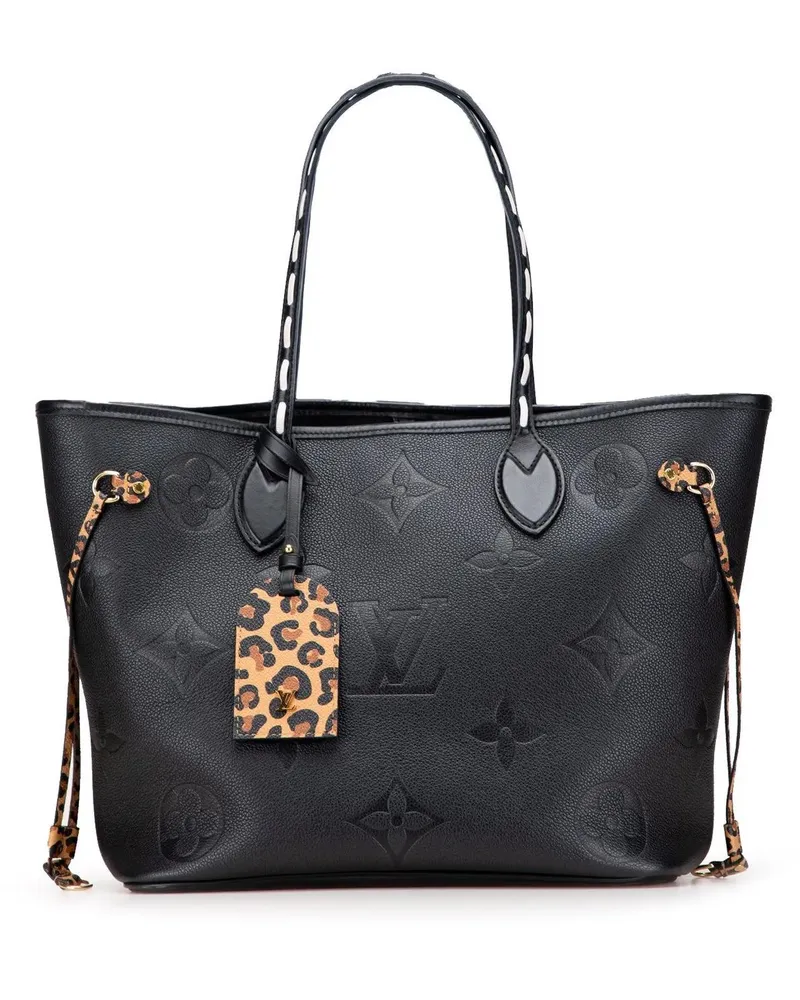 Louis Vuitton Shopper Monogram Empreinte Wild At Heart Neverfull MM schwarz Schwarz