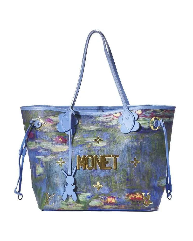 Louis Vuitton Shopper & Totes Neverfull Mm Monet In Lilac blau Blau