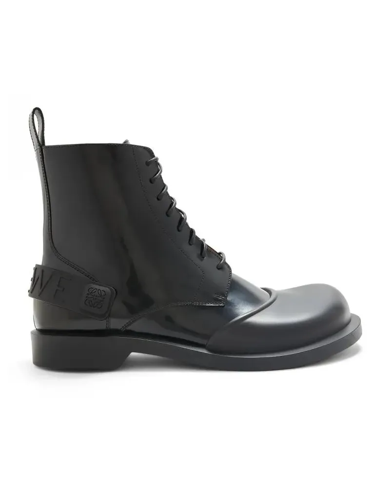 Loewe Stiefel Leather Lace-Up Boots schwarz Schwarz