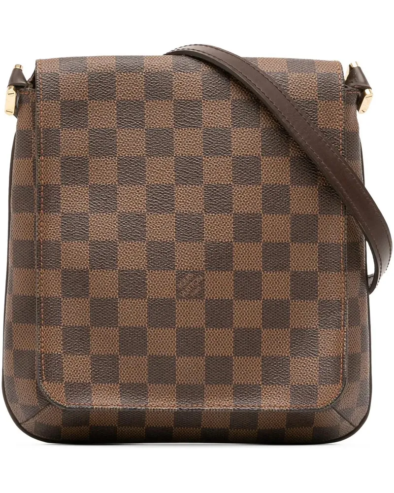 Louis Vuitton Hobo Bags Damier Ebene Musette Salsa Long Strap braun Braun