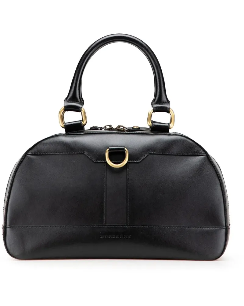 Burberry Crossbody Bags 2000-2017 Medium Leather Dome Handbag schwarz Schwarz