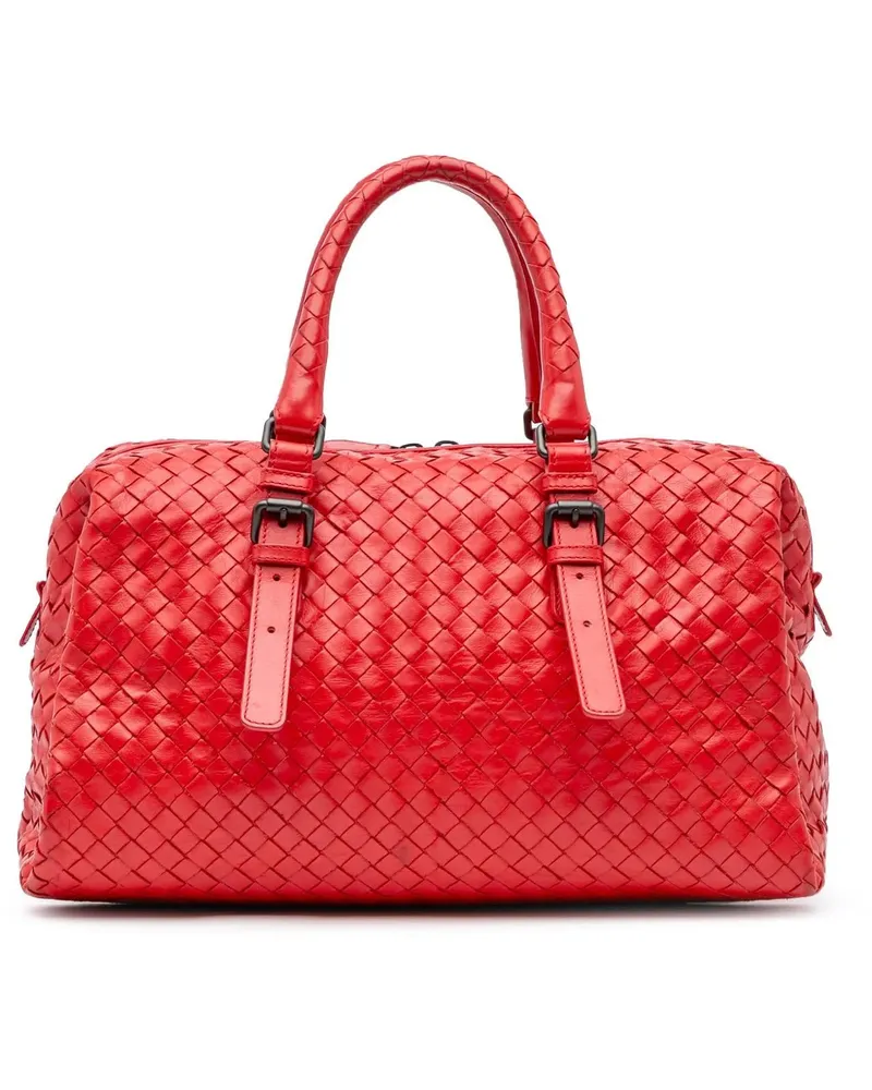Bottega Veneta Crossbody Bags 2012-2024 Nappa Intrecciato Boston Bag rot Rot