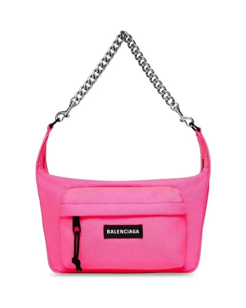 Balenciaga Hobo Bags Raver Medium Chained Shoulder Bag pink Rosa