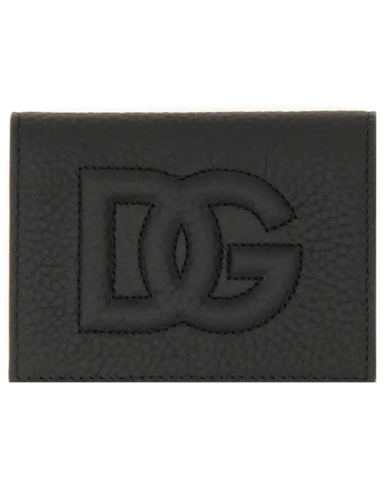 Dolce & Gabbana Portemonnaies Wallet With Logo schwarz Schwarz