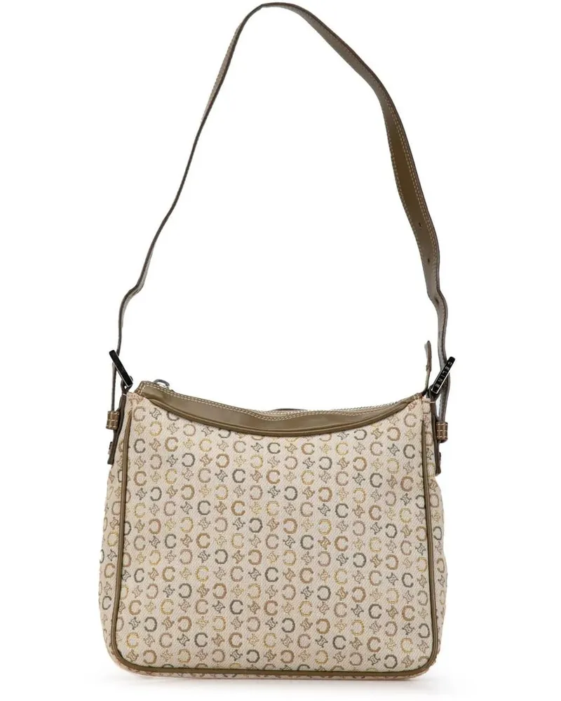 Celine Hobo Bags 2000 C Macadam Canvas Shoulder Bag braun Braun