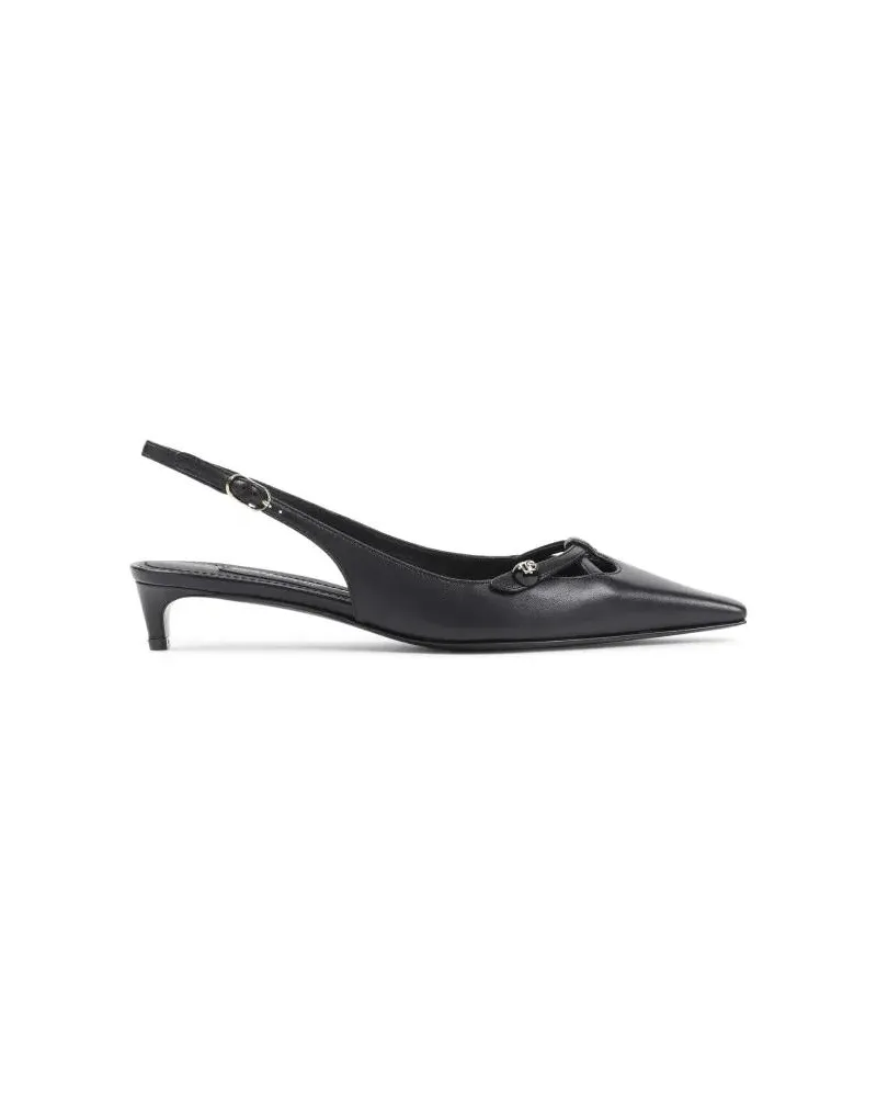 Dolce & Gabbana Hohe Schuhe Black Lamb Leather Pumps schwarz Schwarz