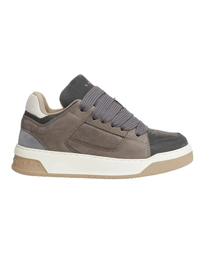Hogan Low-Top Sneaker Gray Suede Sneakers grau Grau