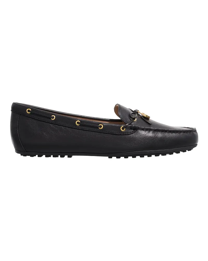 Ralph Lauren Loafer Wylie-Flats-Driver schwarz Schwarz
