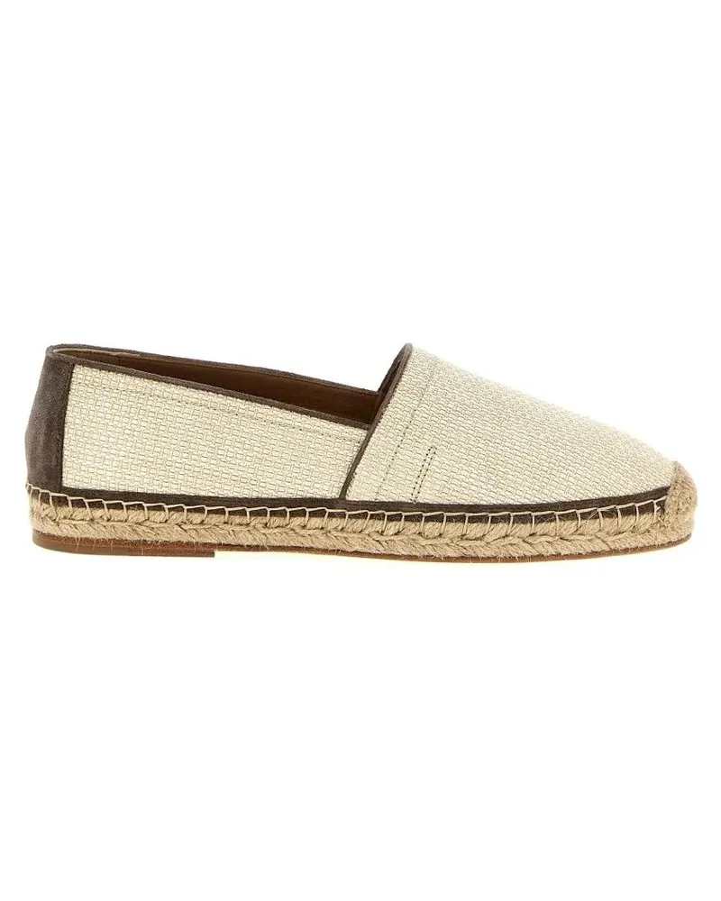 Brunello Cucinelli Loafer Raffia Espadrilles beige Beige