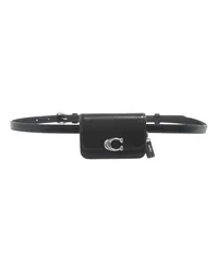 Coach Bauchtaschen Luxe Refined Calf Leather Bandit Card Belt Bag Schwarz