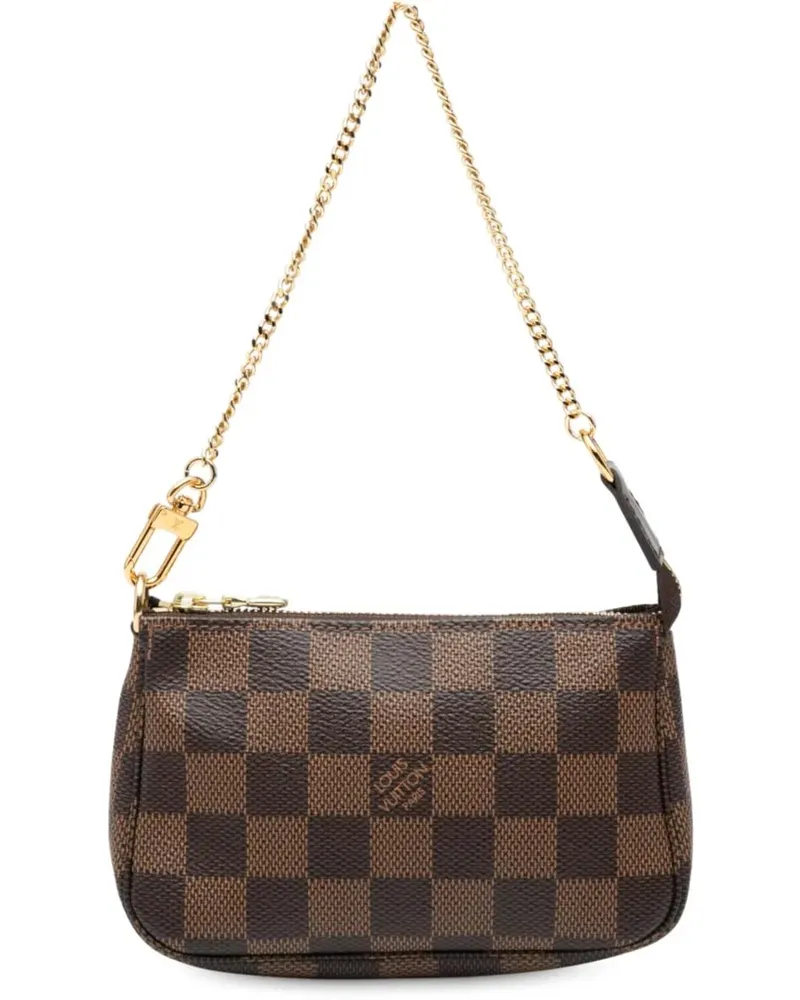 Louis Vuitton Crossbody Bags Damier Ebene Mini Pochette Accessoires braun Braun
