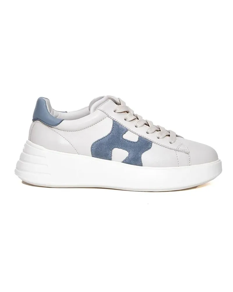 Hogan Low-Top Sneaker Rebel Leather White H Light Blue Sneakers weiß Weiß