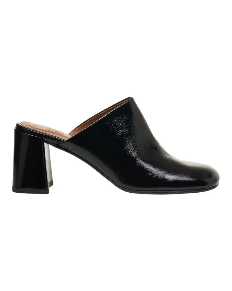 Billi Bi Hohe Schuhe Patent Leather Sabot schwarz Schwarz