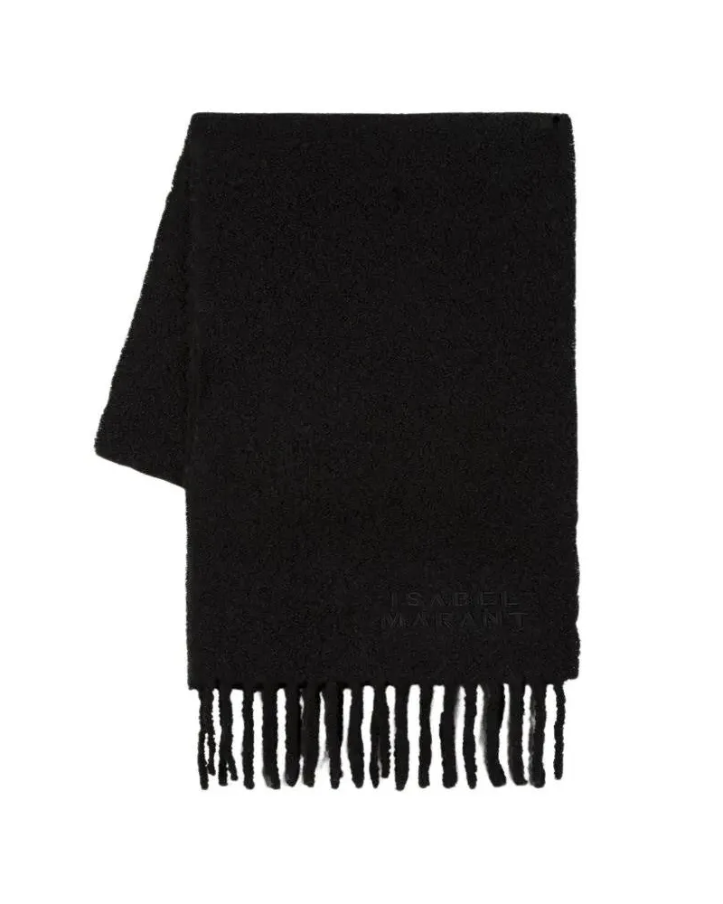 Isabel Marant Tücher & Schals Fouzy Gd Scarf - Wool - Black schwarz Schwarz