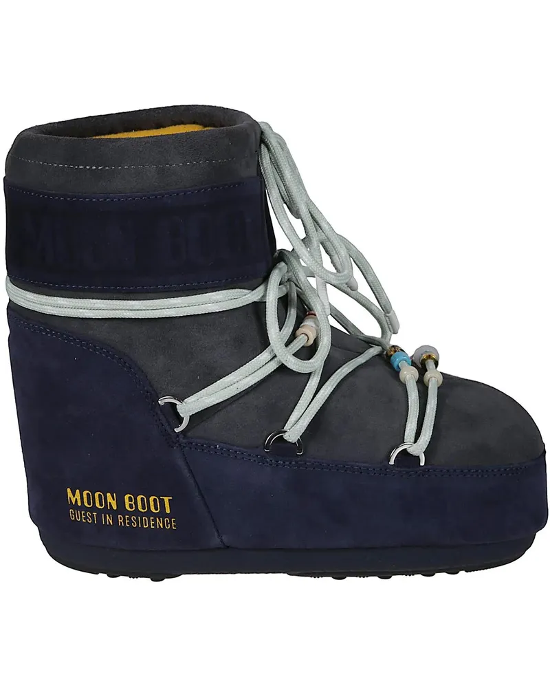 Moon Boot Stiefel  Per Guest In Residence Icon Low Suede Bea blau Blau