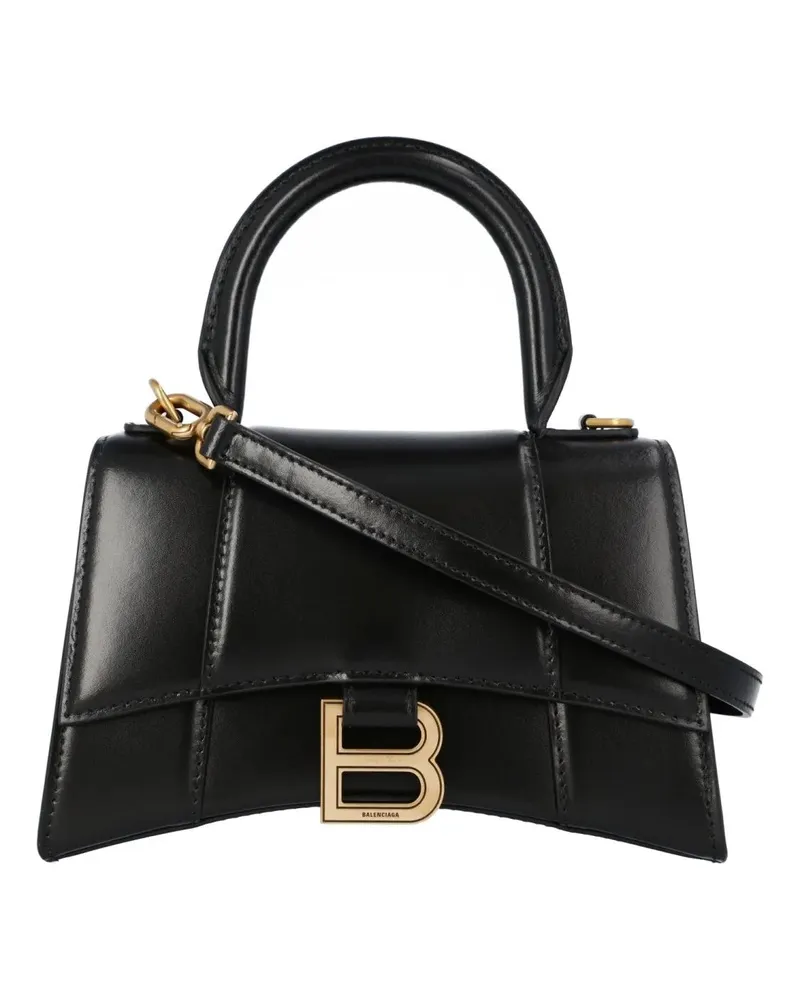 Balenciaga Hobo Bags Black Hourglass Xs Handbag schwarz Schwarz