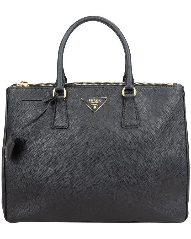 Prada Crossbody Bags  Black Saffiano Leather Galleria Handbag schwarz Schwarz