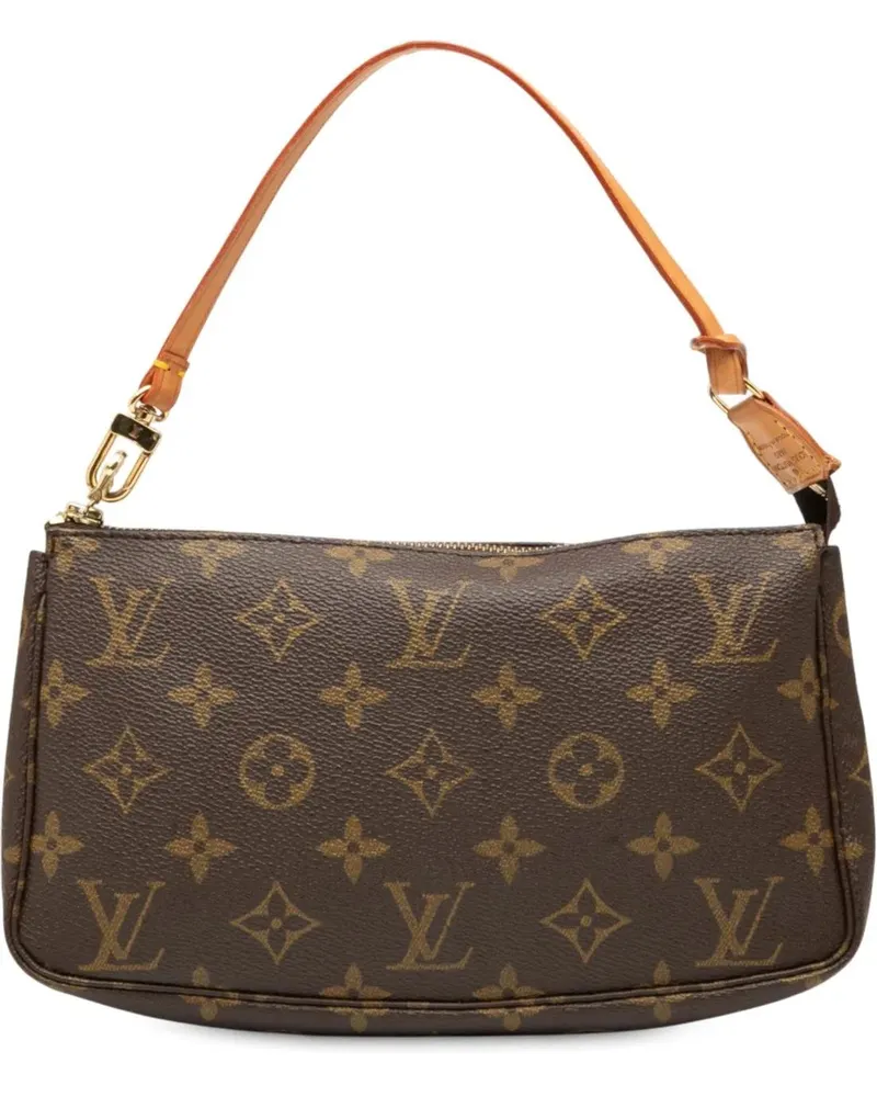Louis Vuitton Hobo Bags Monogram Pochette Accessoires braun Braun