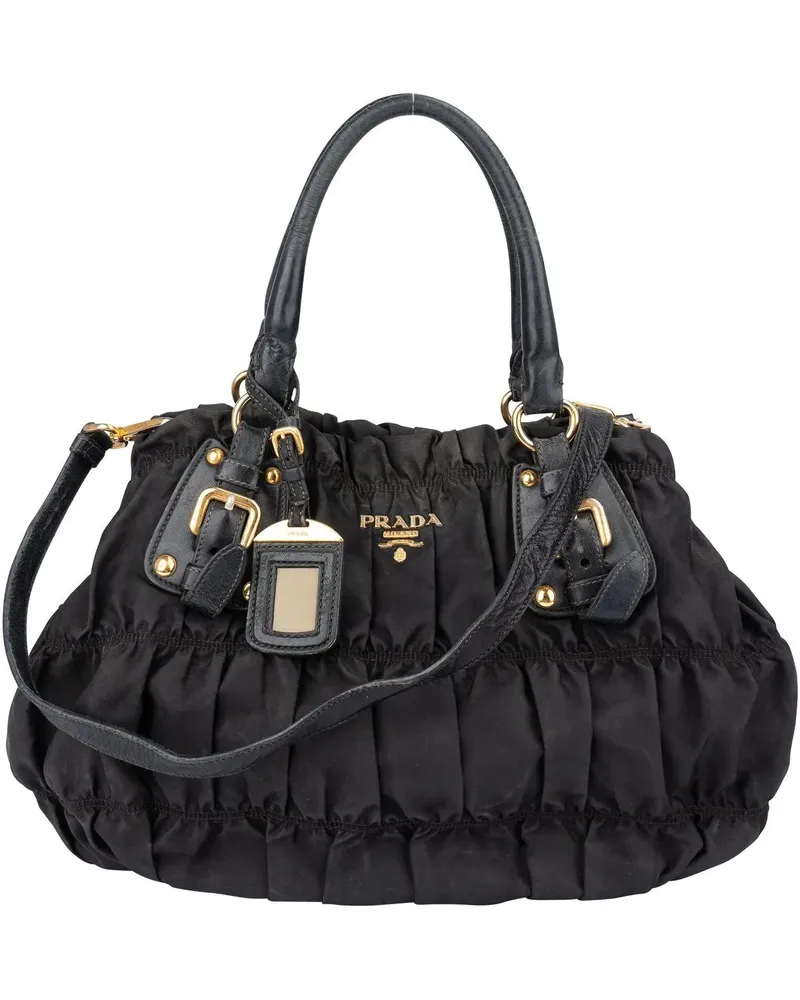 Prada Crossbody Bags  Quilted Nylon City Handbag schwarz Schwarz