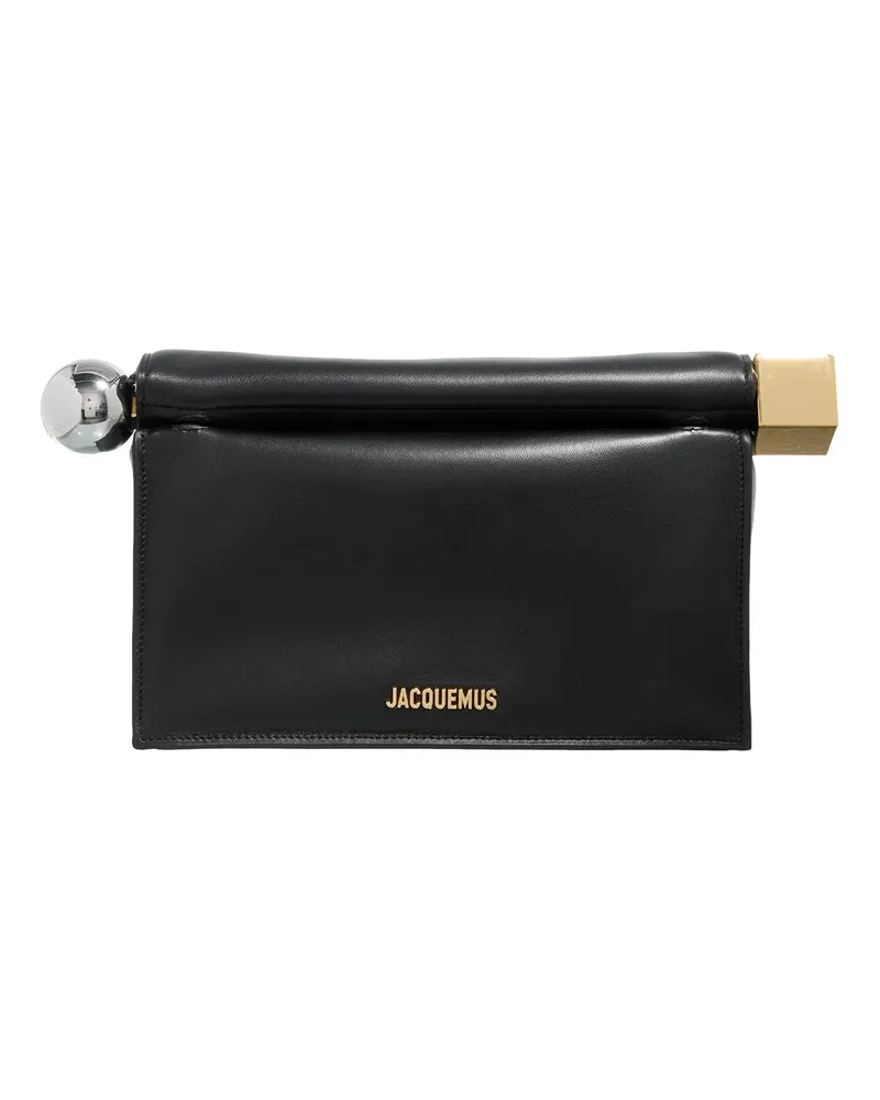 Jacquemus Clutches La Pochette Rond Carré schwarz Schwarz