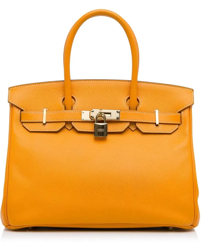 Hermès Crossbody Bags Epsom Birkin Retourne 30 orange Orange