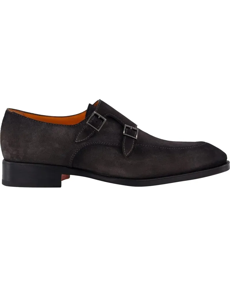 Santoni Loafer Heren Dyne Double Monk Bruin braun Braun