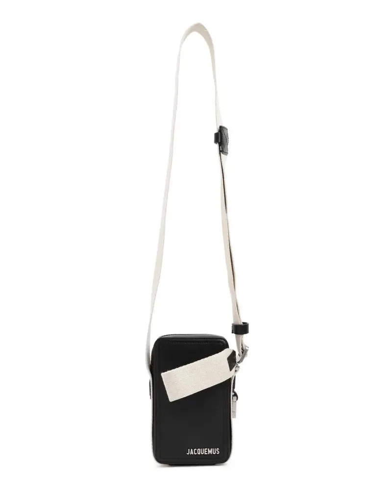 Jacquemus Shopper La Cuerda Vertical Bag In Black Schwarz