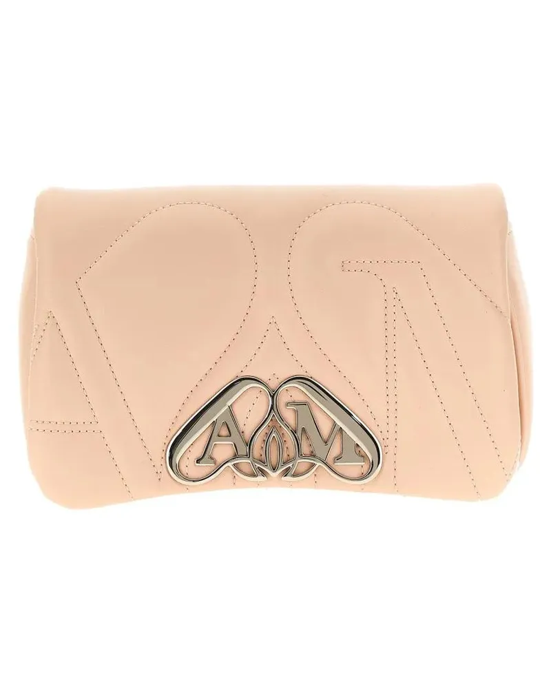 Alexander McQueen Hobo Bags 'The Mini Seal' Crossbody Bag beige Beige
