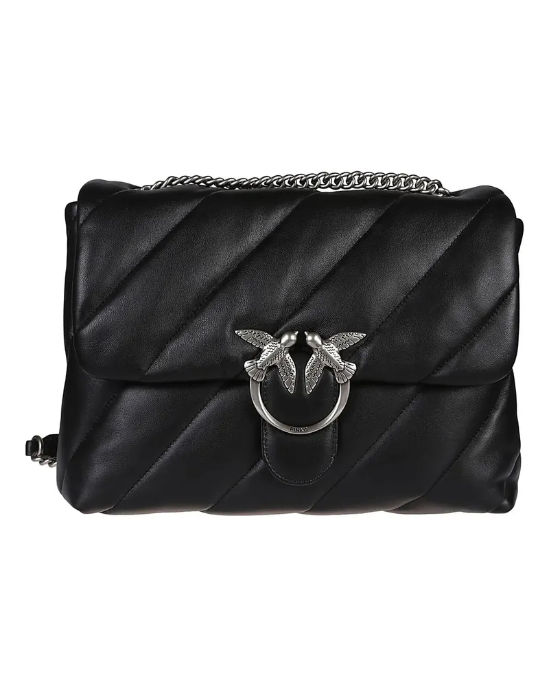 Pinko Crossbody Bags Love Big Puff Maxi Quilt Bag Black schwarz Schwarz