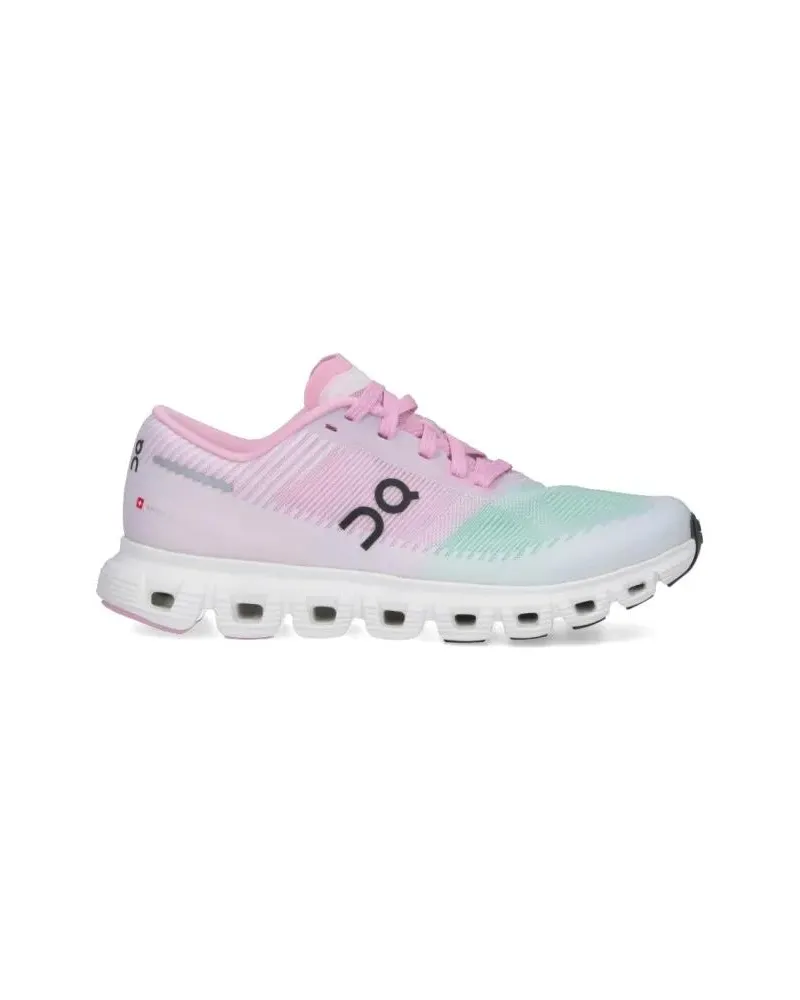 ON Low-Top Sneaker Gradient Design Sneakers With Segmented White Sole weiß Weiß