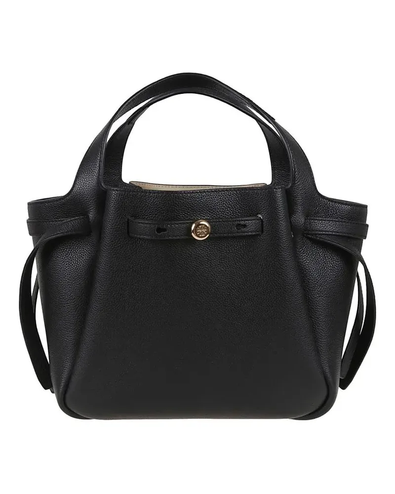 Tory Burch Hobo Bags Romy Pebbled Satchel schwarz Schwarz