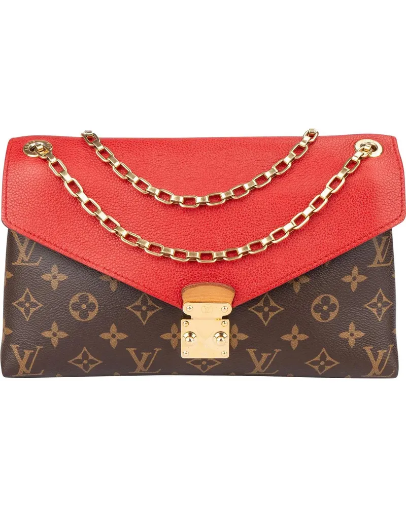 Louis Vuitton Crossbody Bags  Canvas Monogram Pallas Chain Crossbo braun Braun